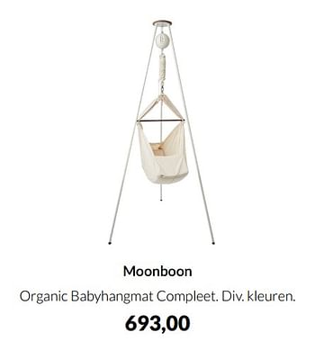 Aanbiedingen Moonboon organic babyhangmat compleet - Moonboon - Geldig van 15/03/2022 tot 11/04/2022 bij Babypark