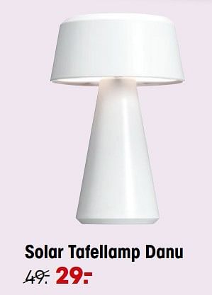 Aanbiedingen Solar tafellamp danu - Huismerk - Kwantum - Geldig van 21/03/2022 tot 30/03/2022 bij Kwantum