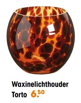 Aanbiedingen Waxinelichthouder torto - Huismerk - Kwantum - Geldig van 21/03/2022 tot 30/03/2022 bij Kwantum