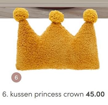 Aanbiedingen Life time kussen princess crown - Lifetime Kidsrooms - Geldig van 20/03/2022 tot 26/03/2022 bij Baby & Tiener Megastore
