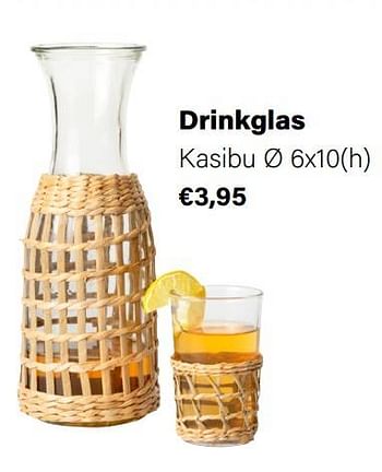 Aanbiedingen Drinkglas kasibu - Huismerk - Multi Bazar - Geldig van 21/03/2022 tot 05/06/2022 bij Multi Bazar