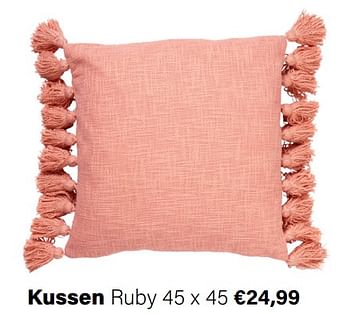 Aanbiedingen Kussen ruby - Huismerk - Multi Bazar - Geldig van 21/03/2022 tot 05/06/2022 bij Multi Bazar