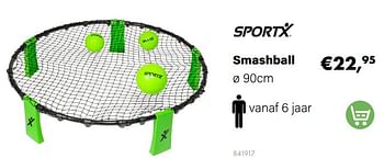 Aanbiedingen Smashball - SportX - Geldig van 21/03/2022 tot 05/06/2022 bij Multi Bazar