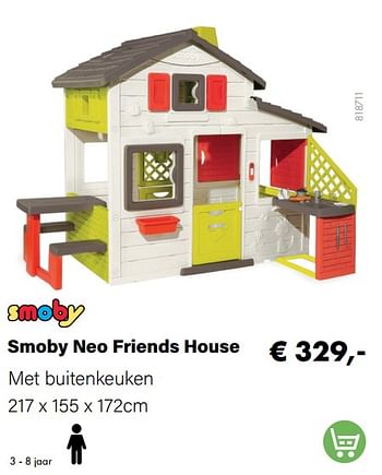 Aanbiedingen Smoby neo friends house met buitenkeuken - Smoby - Geldig van 21/03/2022 tot 05/06/2022 bij Multi Bazar