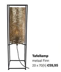 Aanbiedingen Tafellamp metaal finn - Huismerk - Multi Bazar - Geldig van 21/03/2022 tot 05/06/2022 bij Multi Bazar