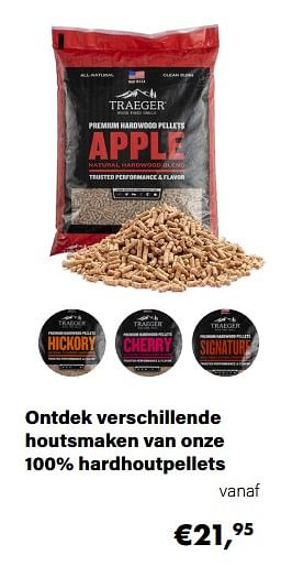 Aanbiedingen Ontdek verschillende houtsmaken van onze 100% hardhoutpellets - Traeger Grill - Geldig van 21/03/2022 tot 05/06/2022 bij Multi Bazar