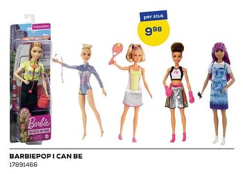 Aanbiedingen Barbiepop i can be - Mattel - Geldig van 25/03/2022 tot 22/04/2022 bij Supra Bazar