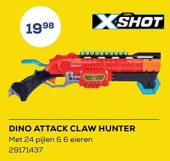 Aanbiedingen Dino attack claw hunter - X-Shot - Geldig van 25/03/2022 tot 22/04/2022 bij Supra Bazar
