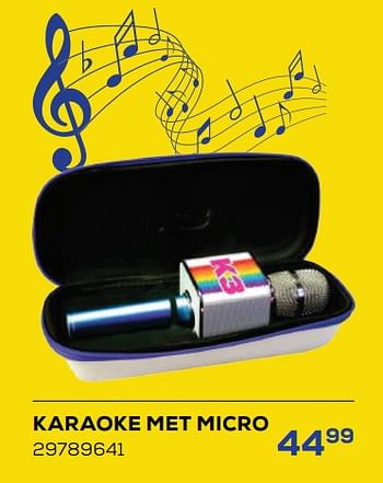 Aanbiedingen Karaoke met micro - Studio 100 - Geldig van 25/03/2022 tot 22/04/2022 bij Supra Bazar