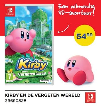 Aanbiedingen Kirby en de vergeten wereld - Nintendo - Geldig van 25/03/2022 tot 22/04/2022 bij Supra Bazar