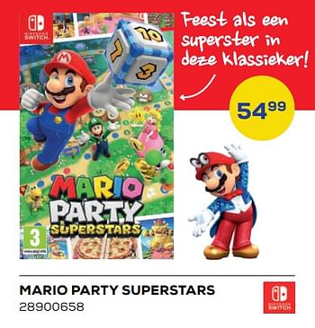 Aanbiedingen Mario party superstars - Nintendo - Geldig van 25/03/2022 tot 22/04/2022 bij Supra Bazar