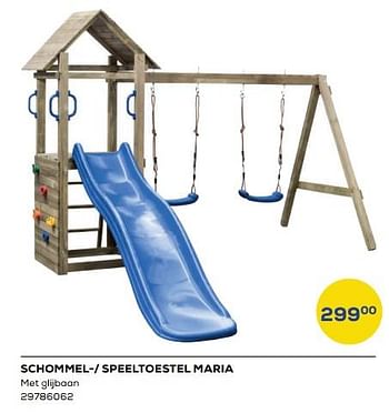 Aanbiedingen Schommel-- speeltoestel maria - Cartri - Geldig van 25/03/2022 tot 22/04/2022 bij Supra Bazar
