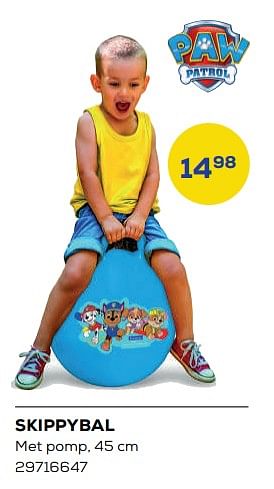Aanbiedingen Skippybal - Nickelodeon - Geldig van 25/03/2022 tot 22/04/2022 bij Supra Bazar