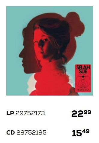 Aanbiedingen Selah sue cd - Huismerk - Supra Bazar - Geldig van 25/03/2022 tot 22/04/2022 bij Supra Bazar