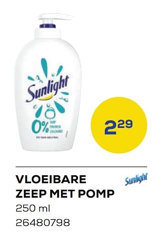 Aanbiedingen Vloeibare zeep met pomp - Sunlight - Geldig van 25/03/2022 tot 22/04/2022 bij Supra Bazar