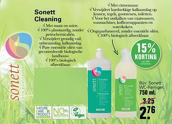 Aanbiedingen Sonett wc-reiniger - Sonett - Geldig van 16/03/2022 tot 22/04/2022 bij De Online Drogist