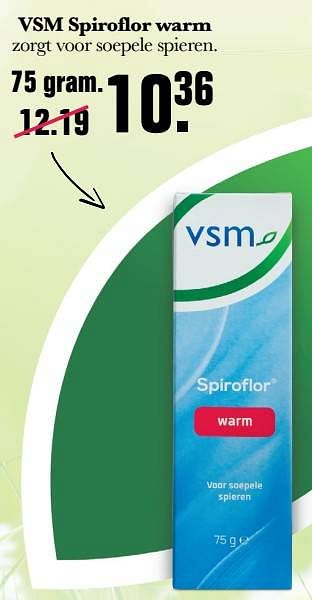 Aanbiedingen Vsm spiroflor warm - VSM - Geldig van 16/03/2022 tot 22/04/2022 bij De Online Drogist