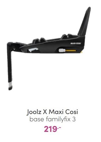 Aanbiedingen Joolz x maxi cosi base familyfix 3 - Joolz - Geldig van 20/03/2022 tot 26/03/2022 bij Baby & Tiener Megastore