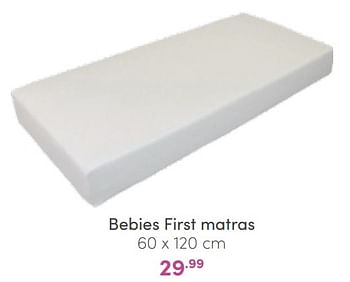 Aanbiedingen Bebies first matras - bebiesfirst - Geldig van 20/03/2022 tot 26/03/2022 bij Baby & Tiener Megastore