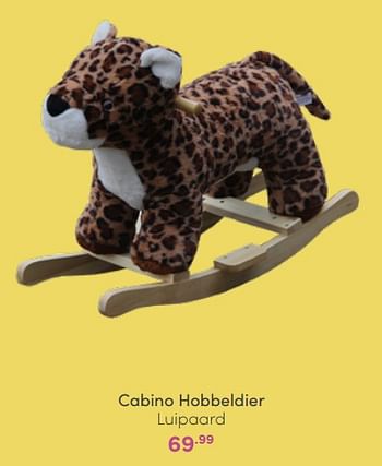 Aanbiedingen Cabino hobbeldier luipaard - Cabino - Geldig van 20/03/2022 tot 26/03/2022 bij Baby & Tiener Megastore