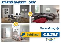 Aanbiedingen Starterspakket cosy - Huismerk - De Prijzenklopper - Geldig van 24/03/2022 tot 31/05/2022 bij De Prijzenklopper
