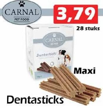 Aanbiedingen Dentasticks maxi - Carnal - Geldig van 03/03/2022 tot 27/03/2022 bij Itek