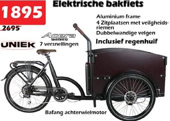 Aanbiedingen Elektrische bakfiets - Huismerk - Itek - Geldig van 03/03/2022 tot 27/03/2022 bij Itek
