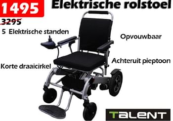 Aanbiedingen Elektrische rolstoel - Talent - Geldig van 03/03/2022 tot 27/03/2022 bij Itek