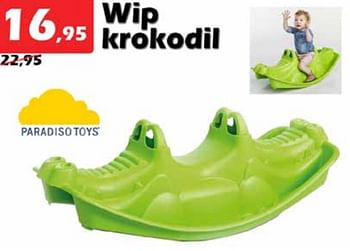 Aanbiedingen Wip krokodil - Paradiso Toys - Geldig van 03/03/2022 tot 27/03/2022 bij Itek