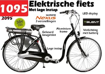 Aanbiedingen Elektrische fiets met lage instap - Huismerk - Itek - Geldig van 17/03/2022 tot 10/04/2022 bij Itek