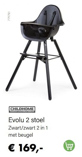 Aanbiedingen Evolu 2 stoel - Childhome - Geldig van 01/04/2022 tot 30/04/2022 bij Multi Bazar