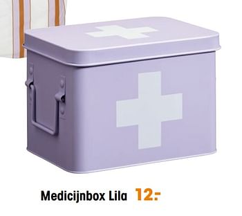 Aanbiedingen Medicijnbox lila - Huismerk - Kwantum - Geldig van 31/03/2022 tot 10/04/2022 bij Kwantum