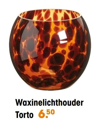 Aanbiedingen Waxinelichthouder torto - Huismerk - Kwantum - Geldig van 31/03/2022 tot 10/04/2022 bij Kwantum