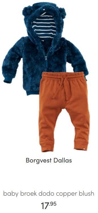 Aanbiedingen Borgvest dallas baby broek dodo copper blush - Z8 - Geldig van 03/04/2022 tot 09/04/2022 bij Baby & Tiener Megastore