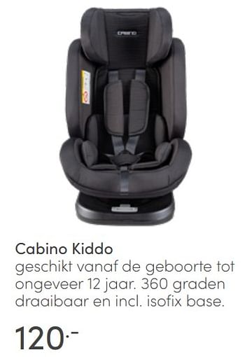 Aanbiedingen Cabino kiddo - Cabino - Geldig van 03/04/2022 tot 09/04/2022 bij Baby & Tiener Megastore