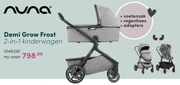 Aanbiedingen Demi grow frost 2-in-1 kinderwagen - Nuna - Geldig van 03/04/2022 tot 09/04/2022 bij Baby & Tiener Megastore