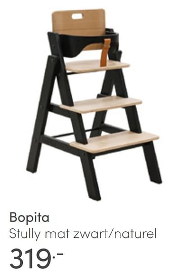 Aanbiedingen Bopita stully mat zwart-naturel - Bopita - Geldig van 03/04/2022 tot 09/04/2022 bij Baby & Tiener Megastore