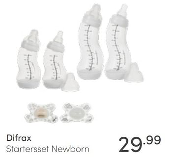 Aanbiedingen Difrax startersset newborn - Difrax - Geldig van 03/04/2022 tot 09/04/2022 bij Baby & Tiener Megastore