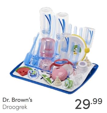 Aanbiedingen Dr. brown’s droogrek - DrBrown's - Geldig van 03/04/2022 tot 09/04/2022 bij Baby & Tiener Megastore