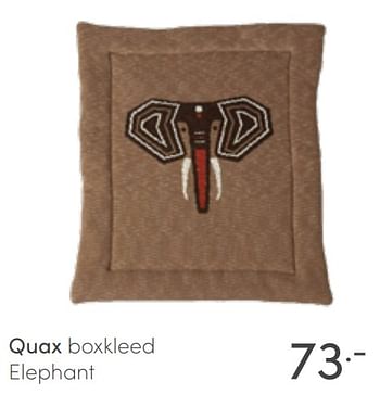 Aanbiedingen Quax boxkleed elephant - Quax - Geldig van 03/04/2022 tot 09/04/2022 bij Baby & Tiener Megastore