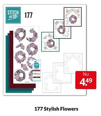 Aanbiedingen 177 stylish flowers - Huismerk - Boekenvoordeel - Geldig van 02/04/2022 tot 10/04/2022 bij Boekenvoordeel