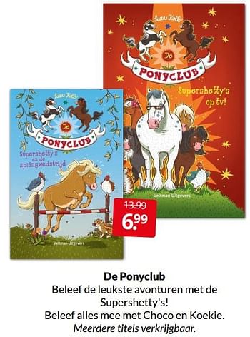 Aanbiedingen De ponyclub - Huismerk - Boekenvoordeel - Geldig van 02/04/2022 tot 10/04/2022 bij Boekenvoordeel