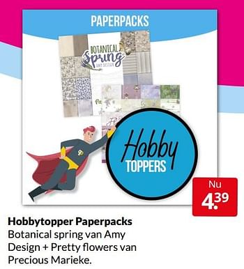Aanbiedingen Hobbytopper paperpacks - Huismerk - Boekenvoordeel - Geldig van 02/04/2022 tot 10/04/2022 bij Boekenvoordeel