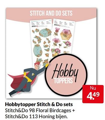 Aanbiedingen Hobbytopper stitch + do sets - Huismerk - Boekenvoordeel - Geldig van 02/04/2022 tot 10/04/2022 bij Boekenvoordeel