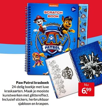 Aanbiedingen Paw patrol krasboek - Huismerk - Boekenvoordeel - Geldig van 02/04/2022 tot 10/04/2022 bij Boekenvoordeel