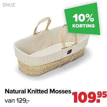 Aanbiedingen Snuz natural knitted mosses - SNÃœZ - Geldig van 28/03/2022 tot 23/04/2022 bij Baby-Dump