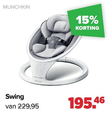 Aanbiedingen Munchkin swing - Munchkin - Geldig van 28/03/2022 tot 23/04/2022 bij Baby-Dump