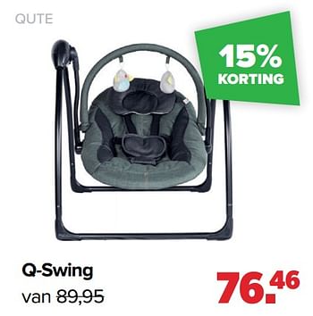 Aanbiedingen Qute q-swing - Qute  - Geldig van 28/03/2022 tot 23/04/2022 bij Baby-Dump