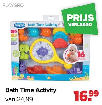 Aanbiedingen Playgro bath time activity - Playgro - Geldig van 28/03/2022 tot 23/04/2022 bij Baby-Dump