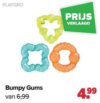 Aanbiedingen Playgro bumpy gums - Playgro - Geldig van 28/03/2022 tot 23/04/2022 bij Baby-Dump